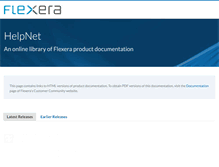 Tablet Screenshot of helpnet.flexerasoftware.com